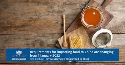 China’s new requirements for imported food products
