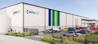 Artist's impression of Noumed's pharmaceutical manufacturing facility to be built in Salisbury, South Australia