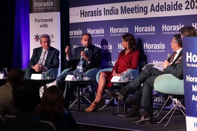 Image of the panel at day 1 of the Horasis India Meeting 2023 in Adelaide